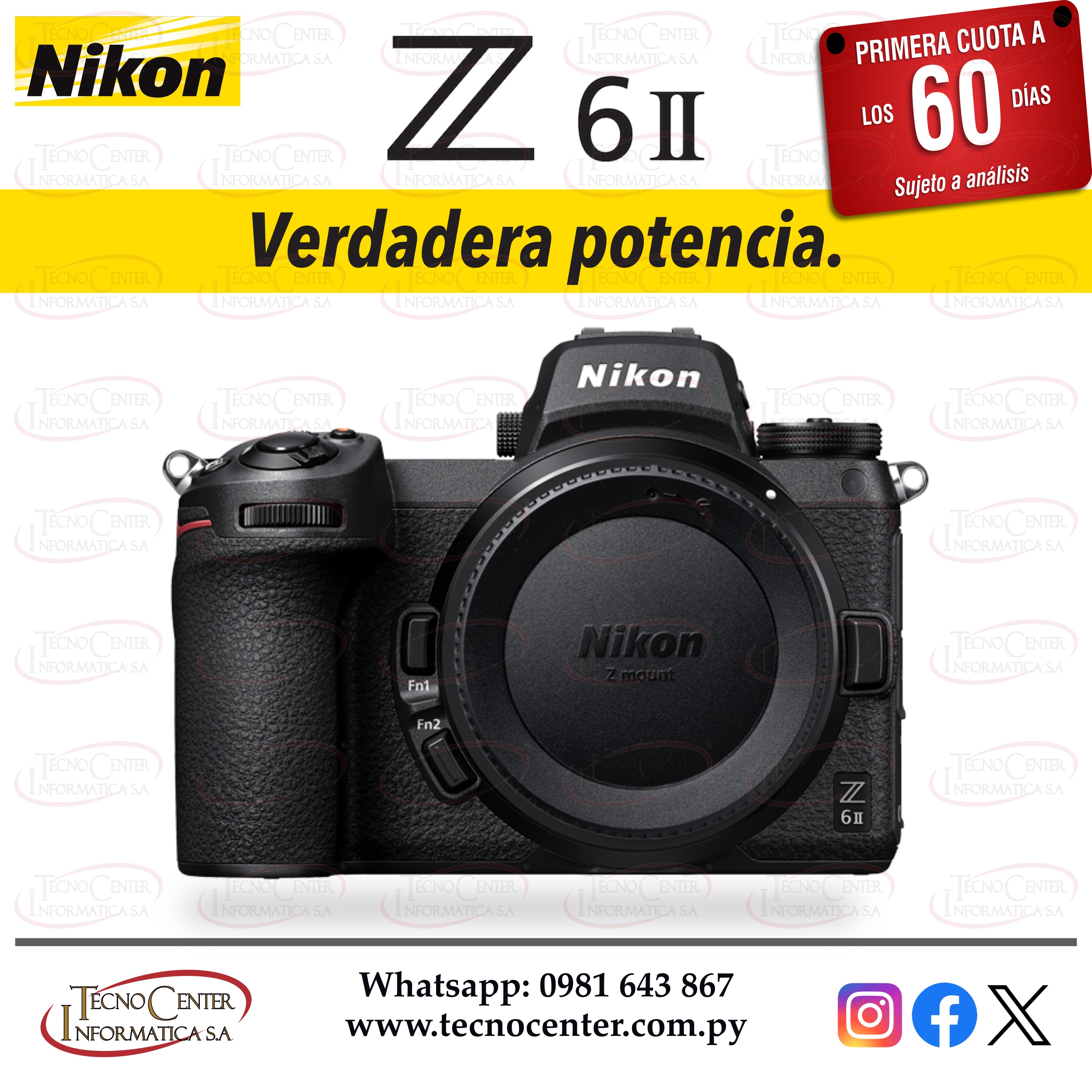 Cámara Nikon Z6 II Cuerpo